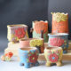 Succulent flowerpot ceramic large potted small flowerpot