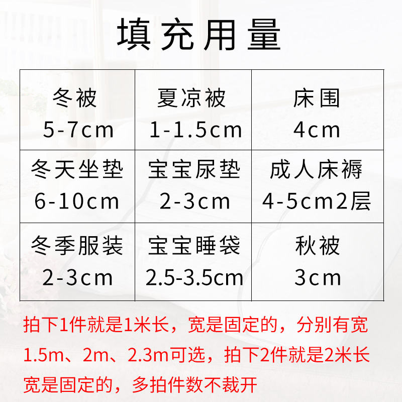 丝棉填充棉太空棉蓬松棉子铺棉晴纶棉被芯仿丝绵喷胶棉棉花填充物 - 图2