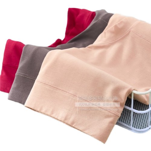 加肥加大女内裤纯色三角32针裸氨女莫代尔棉高腰胖MM特大妈妈0386 - 图3