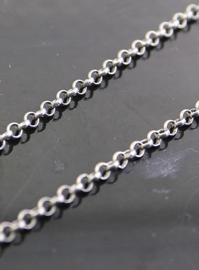 宏利S925纯银项链女毛衣链搭配蜜蜡吊坠银链子佩挂雕件挂坠珍珠链