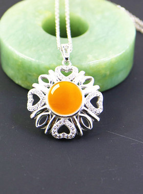 宏利纯银定做dyi12*12吊坠空托