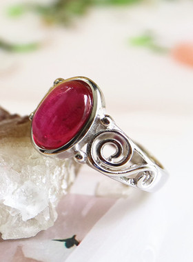 戒指空托活口蜜蜡镶嵌绿松石定制