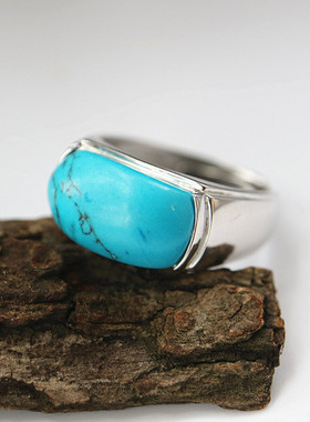 宏利925纯银戒指空托马鞍8*16