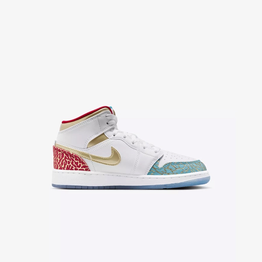 酷动城Air Jordan 1 AJ1大童板鞋休闲鞋 FB2212-100 - 图1