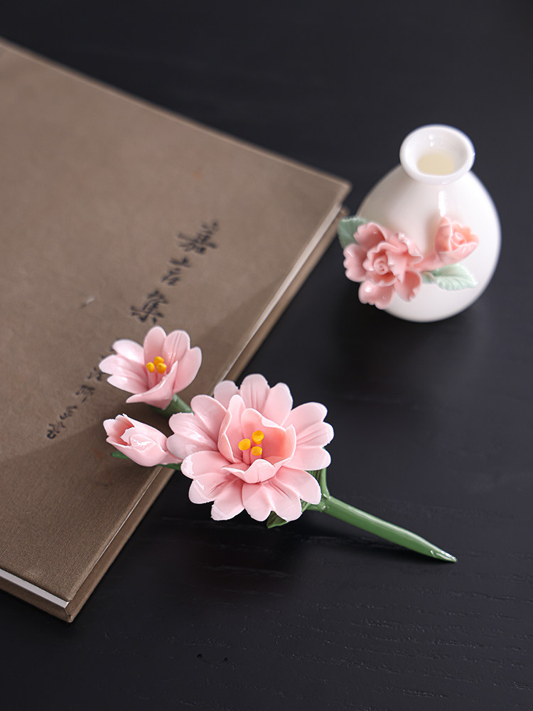 新中式陶瓷花瓶摆件家居客厅电视柜玄关装饰品创意桌面水培小花插,淘宝优惠券,粉丝福利购,淘宝优惠卷