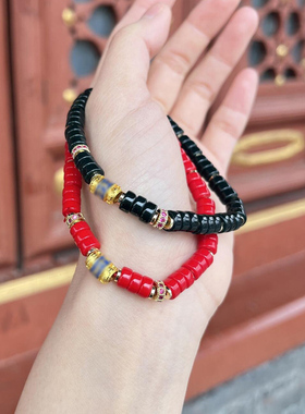 北京香灰手串 新款雪巴琉璃手串送家人男女朋友转运手链