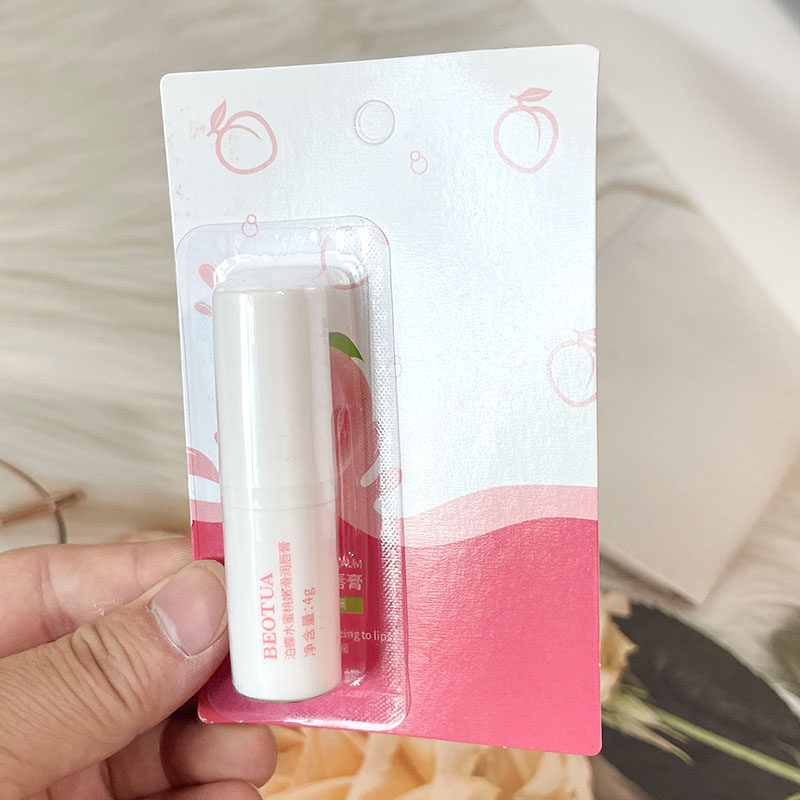 泊蝶水蜜桃嫩滑润唇膏4g滋润草莓唇部护理口红蜂蜜唇膏,淘宝优惠券,粉丝福利购,淘宝优惠卷