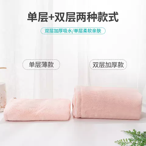 大人干发帽速干女超强吸水双层特加厚新款擦洗头发学生宿舍浴帽 图片 2