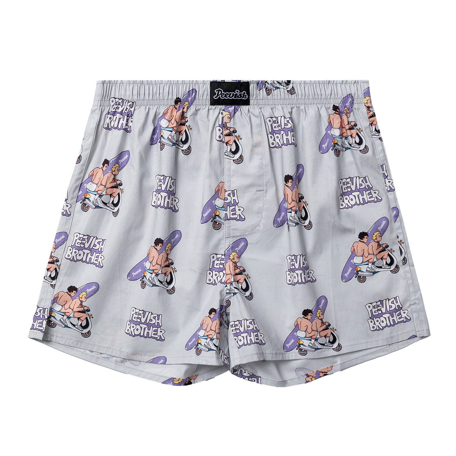 霹危斯PEEVISH纯棉阿罗裤宽松内裤男裤头女居家短睡裤孖烟通裤衩,淘宝优惠券,粉丝福利购,淘宝优惠卷