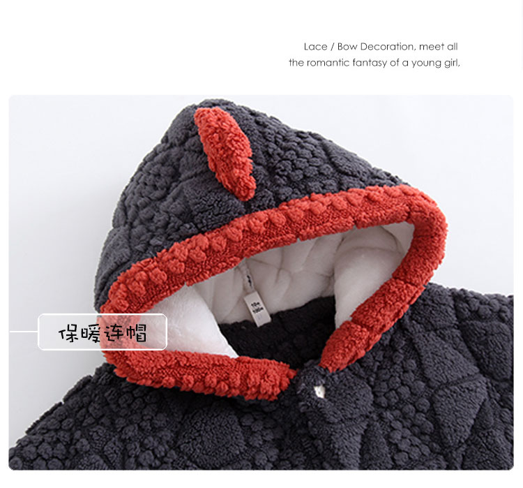 儿童三层加绒睡衣男孩凹凸曼连帽睡衣冬加厚款男童保暖家居服套装,淘宝优惠券,粉丝福利购,淘宝优惠卷