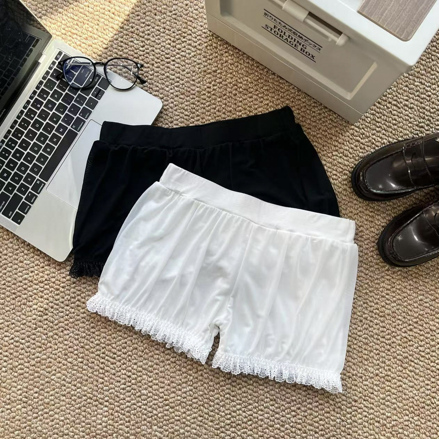 花千猪JK 打底裤 JK制服双色防走光安全裤薄款不卷边保险裤百搭款,淘宝优惠券,粉丝福利购,淘宝优惠卷