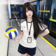 Huaqianzhu Original Xiaoyuexia Sportswear JK Uniform Round Neck Gym Suit College Style Sports and Leisure Suit