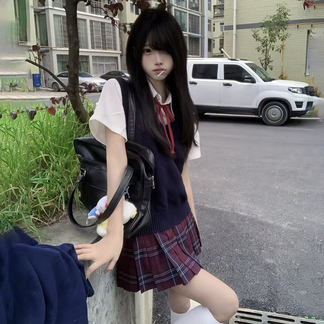 Flower Thousand Pig New Product Dye Red Plaid Grating Skirt