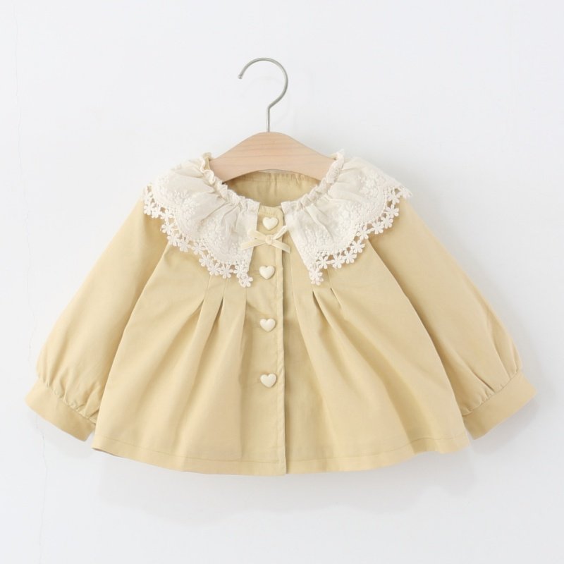 女童风衣秋季外套2025新款小宝宝春秋款儿童洋气时髦婴儿秋季上衣,淘宝优惠券,粉丝福利购,淘宝优惠卷