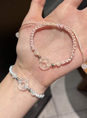 猫咪平安扣编织手绳国潮简约款情闺蜜侣学生新中式本命年手链