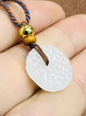 抢福利啦~新疆和田白玉籽料挂件  平安扣吊坠~小石头和田玉