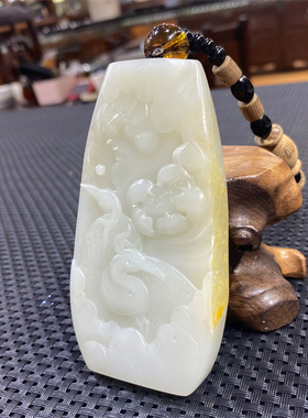 白玉籽料手把件手把件白玉