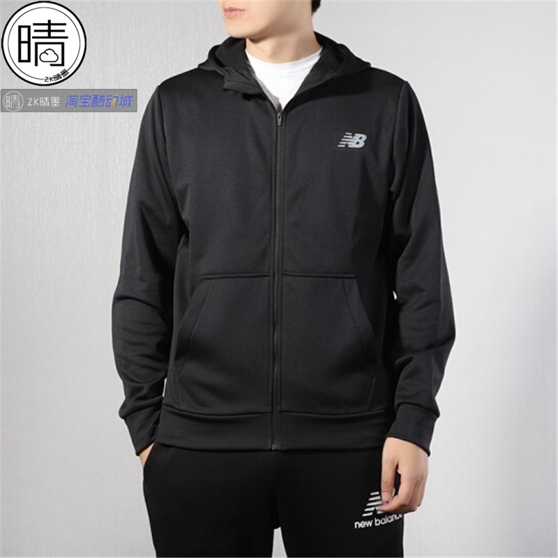 New Balance 新款男女同款运动休闲拉链卫衣外套AMJ81005-BK-REP - 图0