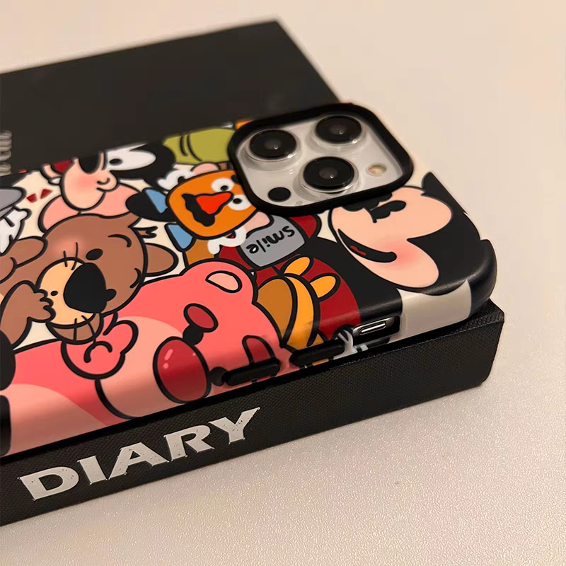 原创适用于苹果15promax手机壳iPhone13菲林11高级感12华为mate60小米14plus小众不撞壳泼墨卡通动画可爱简约