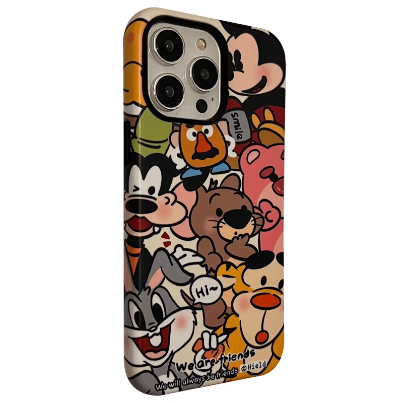 原创适用于苹果15promax手机壳iPhone13菲林11高级感12华为mate60小米14plus小众不撞壳泼墨卡通动画可爱简约