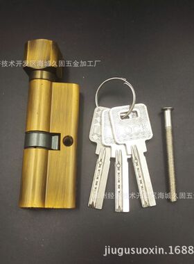 温州厂家直销 精美黄古铜铝合金室内房门小70执手锁锁芯 时尚特惠
