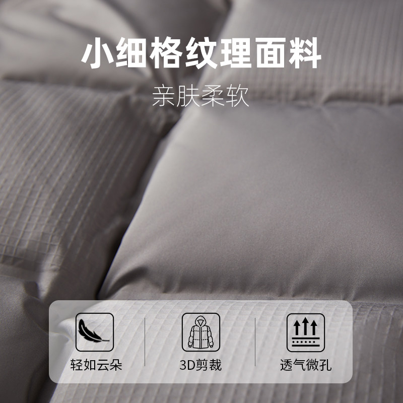 千仞岗2025秋冬新款长款羽绒服连帽保暖通勤气质时尚简约外套女款