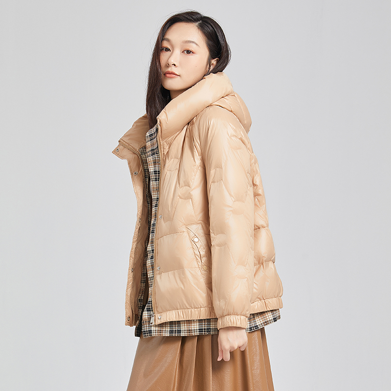 Y279121Y 2021 千仞岗 秋冬新款女士短款面包服小个子百搭韩版假两件 Y279121Y 2021 千仞岗 秋冬新款女士短款面包服小个子百搭韩版假两件
