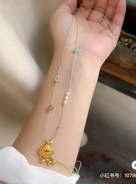 手工编织极细相连绳女