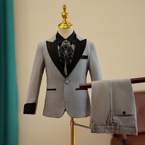 Childrens gown boy suits suit Inn Wind Piano Playing show Flowers Children Walk Show Little Host Suits