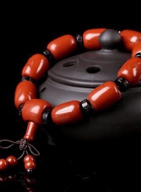 红竹石桶珠手链石碑结印册影子石