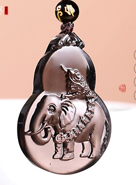 属龙生肖佩戴金蟾拜相象吉祥吊坠