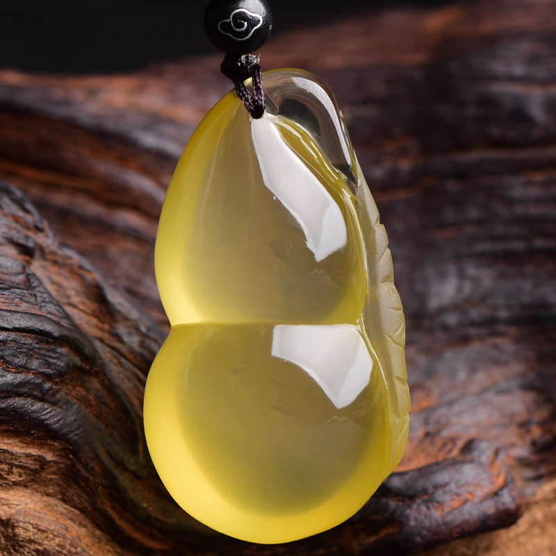 天然黄水晶葫芦男女款项坠钥匙扣 映运珠宝项坠/吊坠