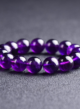 九紫离火乌拉圭天然紫水晶手串