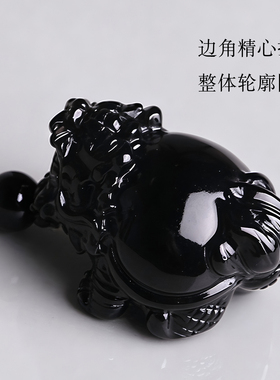 黑水晶玄武龟吊补水神兽霸下龙龟