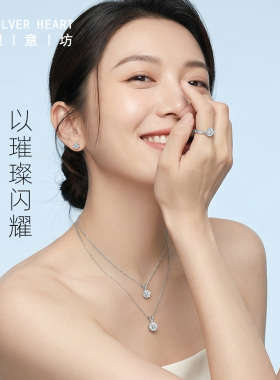 双层叠戴-小米珠珍珠项链纯银999