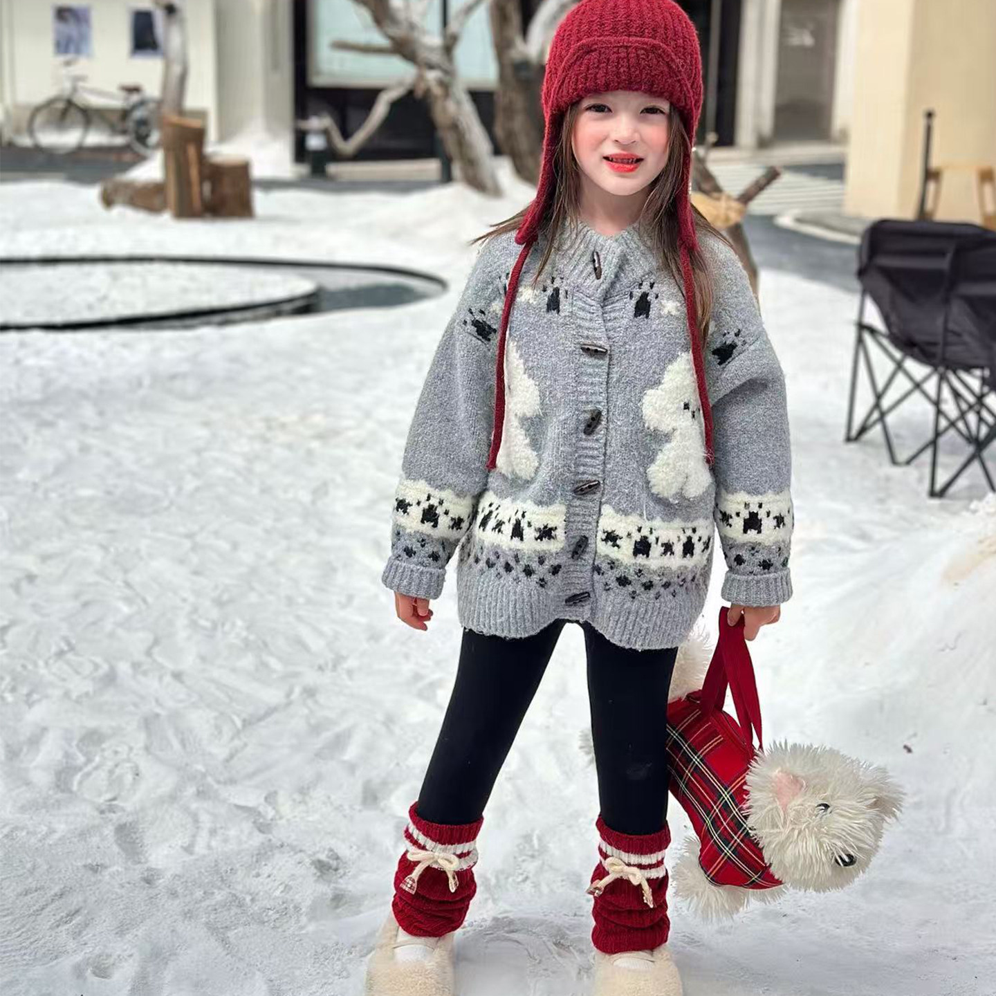 栀了成长记童装女童加绒袜套打底裤2025冬季儿童百搭保暖外穿裤子,淘宝优惠券,粉丝福利购,淘宝优惠卷