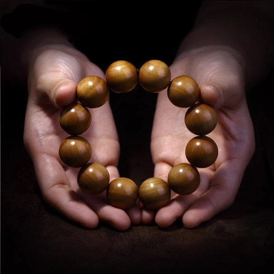老山檀香手串108颗 安神老山檀佛珠檀香木项链念珠木质手链女士男