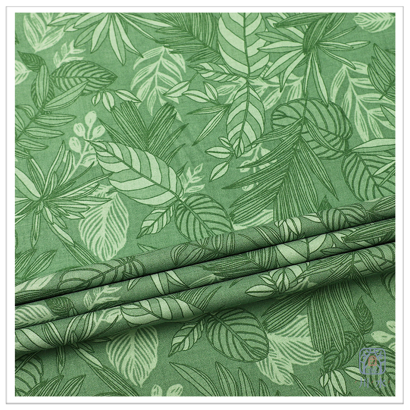 wwei 日本进口平纹棉纯棉布料植物叶子服装家居桌布手工diy包面料 - 图2
