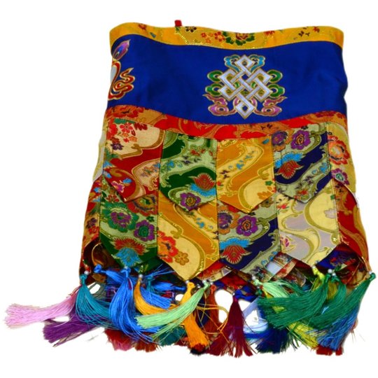 绣八吉祥帷幔藏式风格居家用品围幔寺院佛堂装饰墙围桌围挂帘普玛