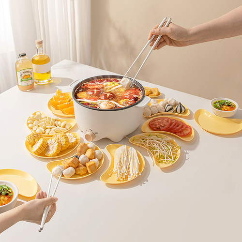 onlycook吐骨碟餐桌垃圾盘骨头渣收纳小碟子家用水果盘小吃碟菜碟 - 图2