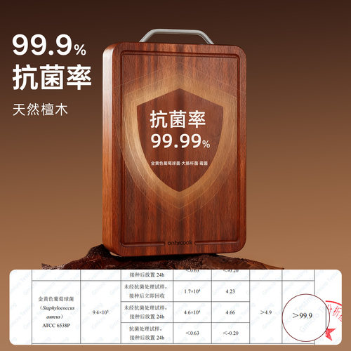 onlycook乌檀木砧板抗菌防霉整木切菜板家用双面实木案板水果粘板 - 图0