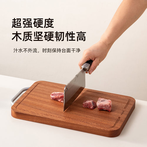 onlycook乌檀木砧板抗菌防霉整木切菜板家用双面实木案板水果粘板 - 图2