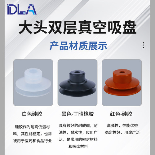 两层大头真空吸嘴DP天行系列双层波纹机械手气动元件优质吸盘促销 - 图1