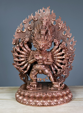 摆件客厅佛像紫铜祝福
