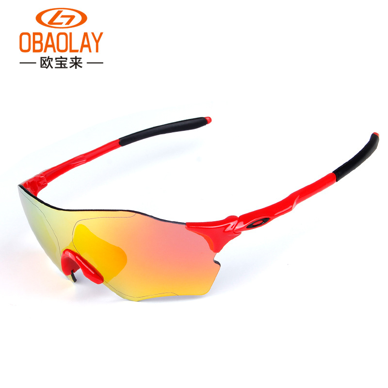 新款O记oakleyPOC太阳镜 EV Zero男士偏光骑行太阳镜炫彩镀膜风镜 - 图1