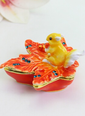 枫叶松鼠戒指项链小饰品