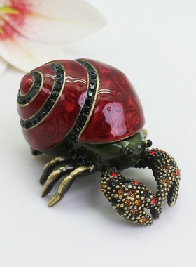 寄居蟹小礼物桌面金属工艺品合金