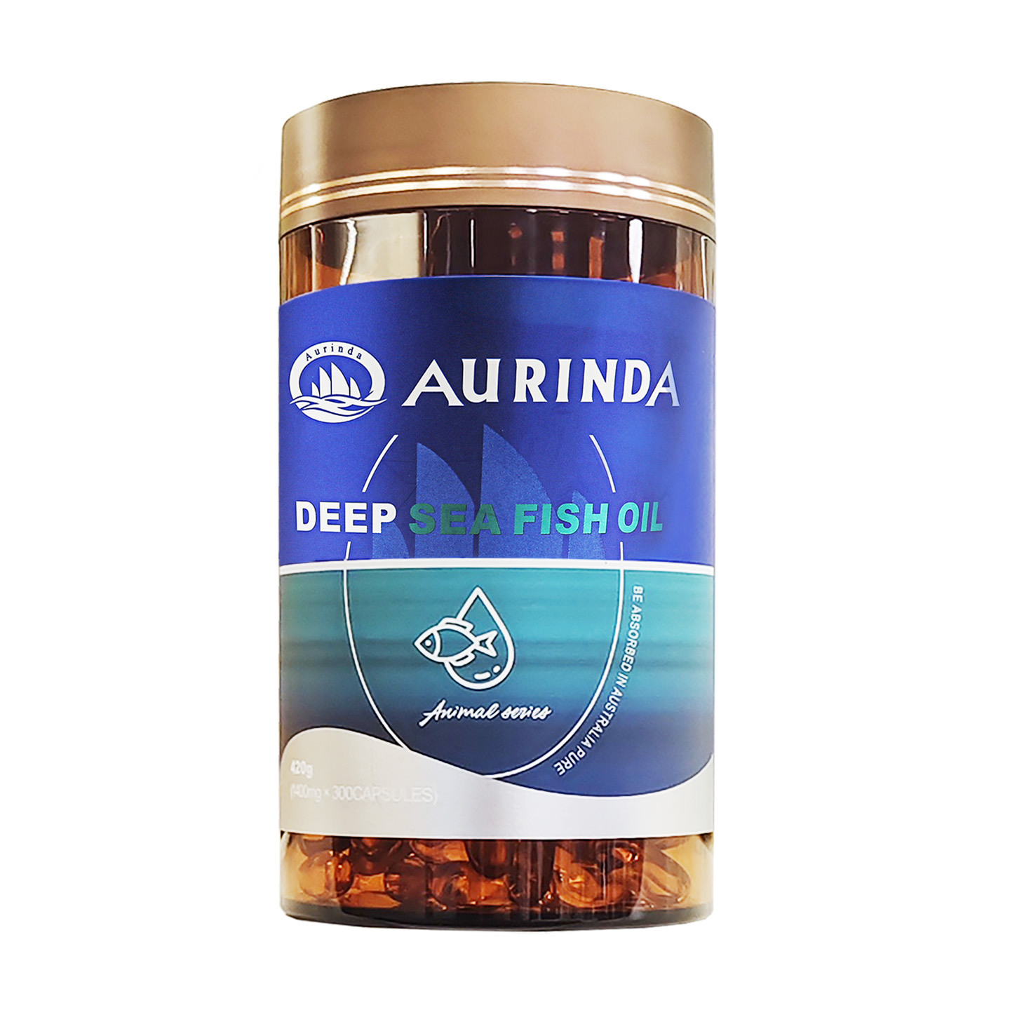 aurinda澳琳达深海鱼油1400mg*300粒欧米伽3EPA DHA澳洲原装进口 - 图1