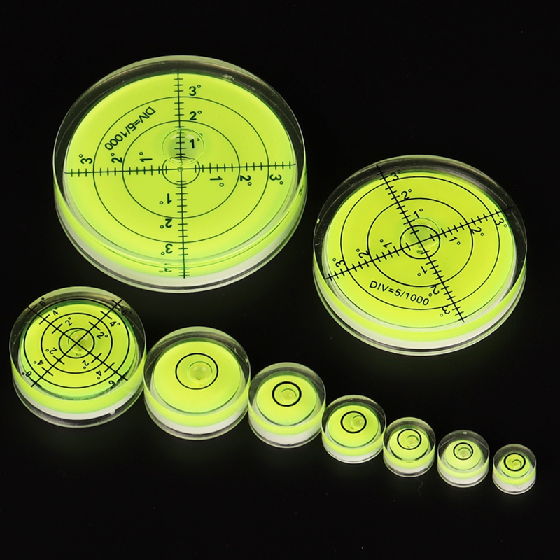 迷小型水平尺圆形水平仪万向水平泡平衡尺水准仪高精度绿光水平珠-图2