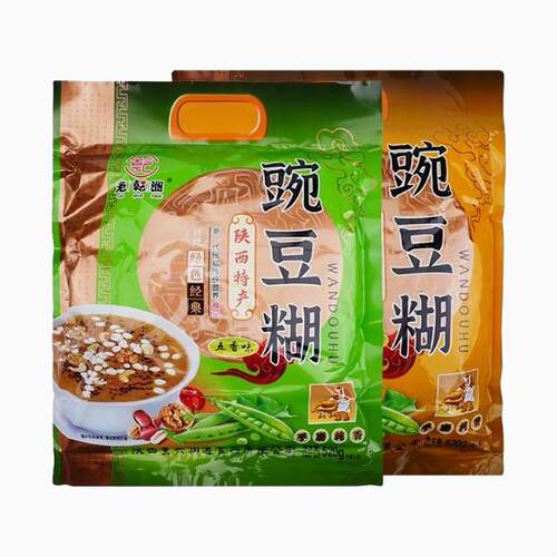 乾州呱婆无字碑豌豆糊豌豆粉乾州乾县豆面糊糊油茶风味早餐五香味 - 图0